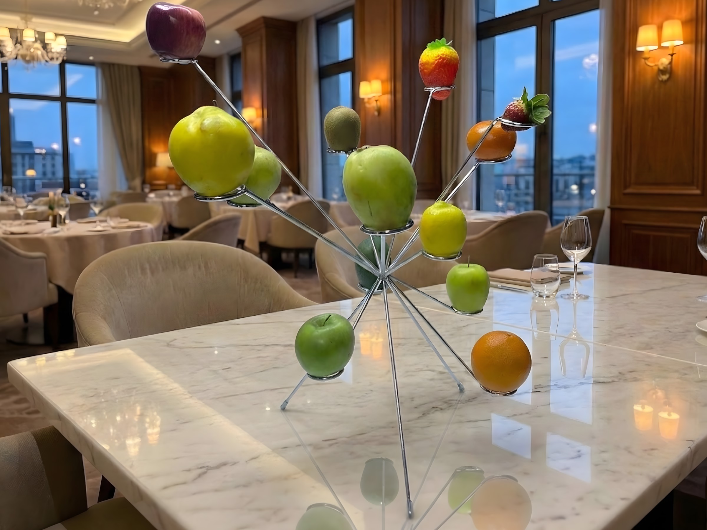 Paslanmaz Modern Dekoratif Meyvelik Standı