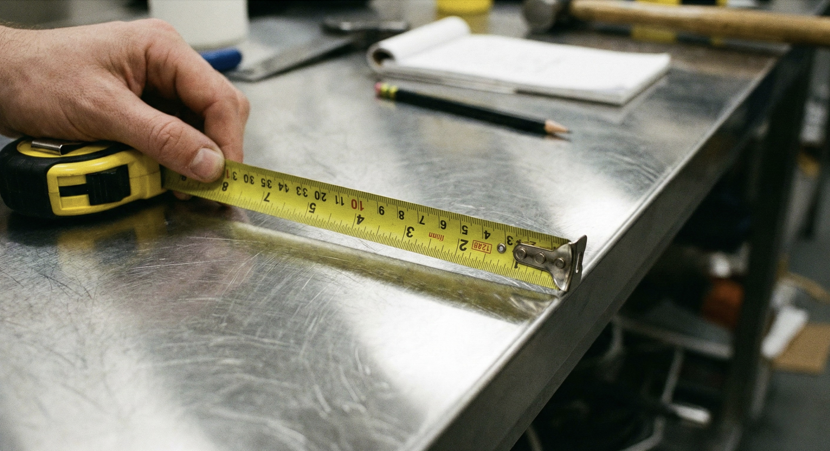 Paslanmaz metal ürün ölçü alma ve proje değerlendirme süreci