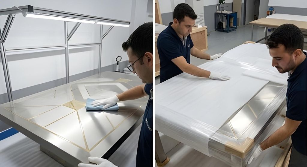 Özel üretim metal ürün kalite kontrol ve teslim süreci